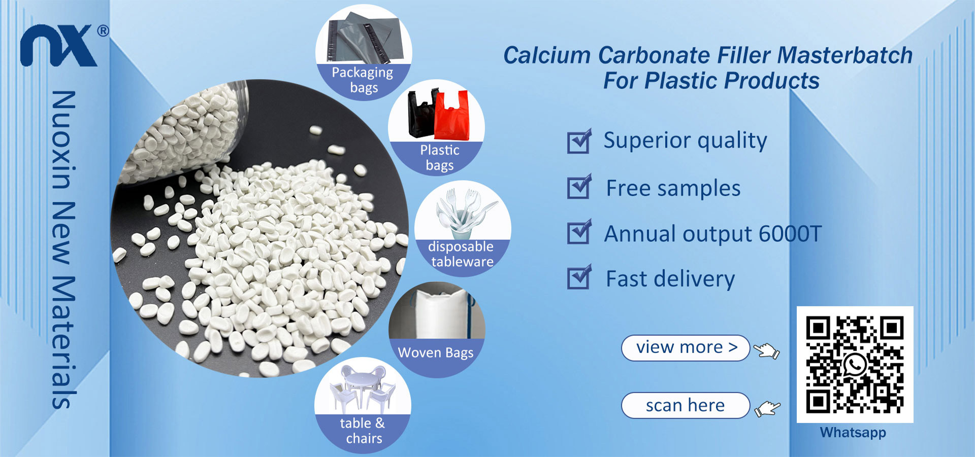 Calcium carbonate masterntatch