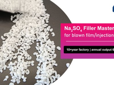 Sodium sulphate filler transparent